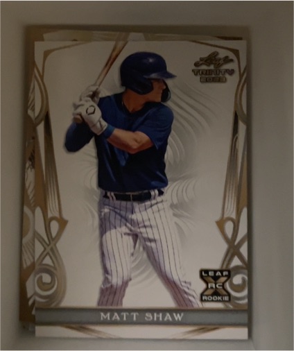 2023 Leaf Trinity #74 Matt Shaw — front
