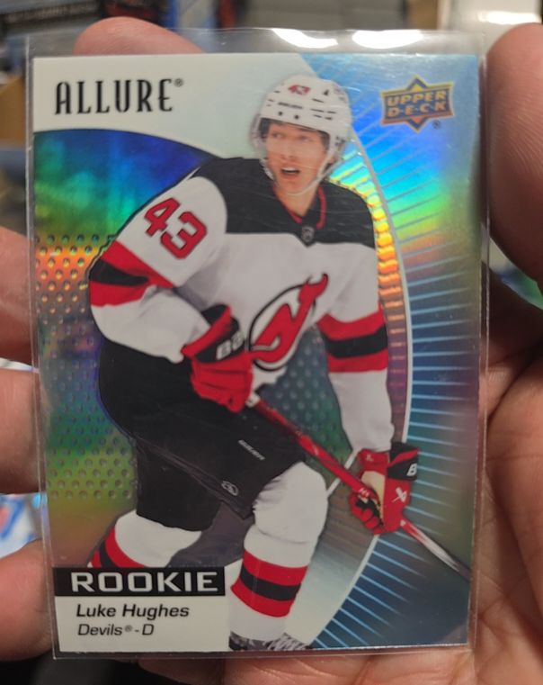 2023-24 Upper Deck Allure #139 Luke Hughes Rookie Card — front