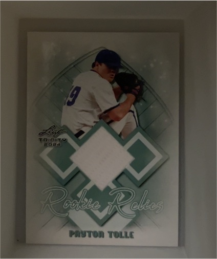 2024 Leaf Trinity Rookie Relics #RR-58 Payton Tolle — front