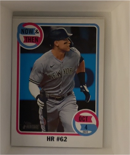 2023 Topps Heritage #NT-2 Aaron Judge Now & Then — front