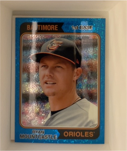 2023 Topps Heritage Chrome Purple Refractor #670 Ryan Mountcastle — front