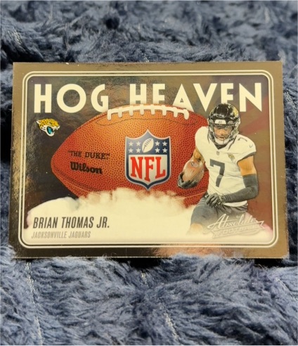 2025 Panini Absolute Hog Heaven #HH-BTJ Brian Thomas Jr. — front