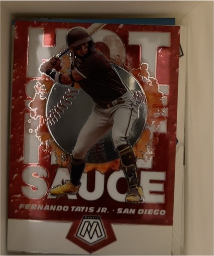 2021 Panini Mosaic #HS5 Fernando Tatis Jr. Hot Sauce — front