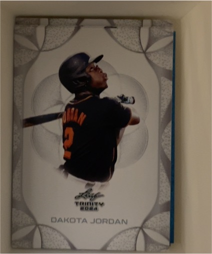2024 Leaf Trinity #29 Dakota Jordan — front