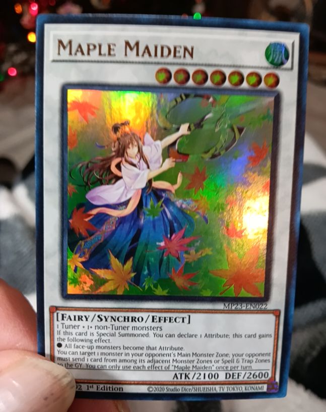 2020 Yu-Gi-Oh! MP23-EN022 Maple Maiden — front