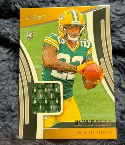 2025 Panini Absolute #ARM-MGN Matthew Golden Absolute Rookie Materials — front