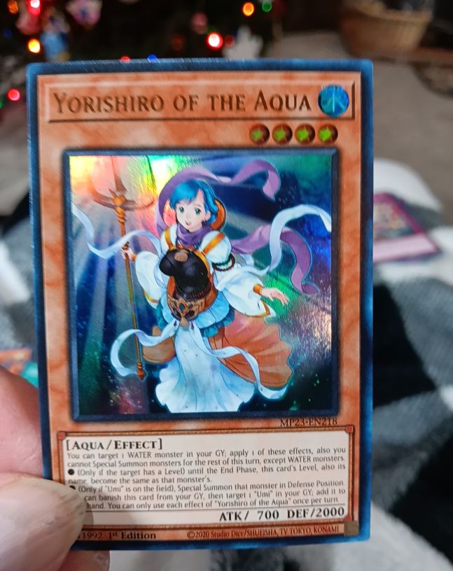 2020 Yu-Gi-Oh! MP23-EN218 Yorishiro of the Aqua — front