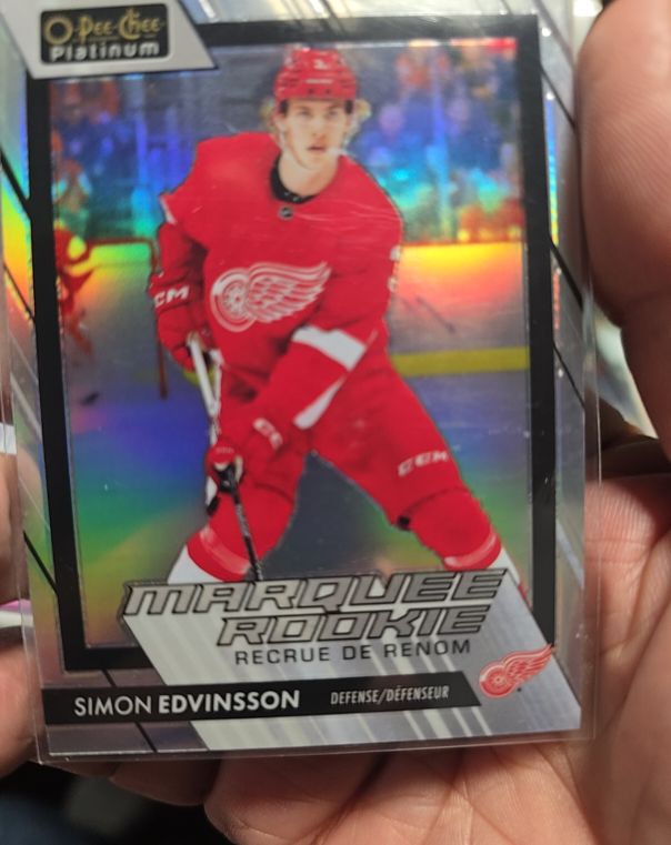 2023-24 O-Pee-Chee Platinum #220 Simon Edvinsson — front
