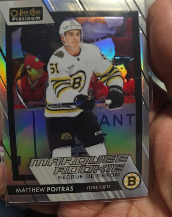 2023-24 O-Pee-Chee Platinum #290 Matthew Poitras — front