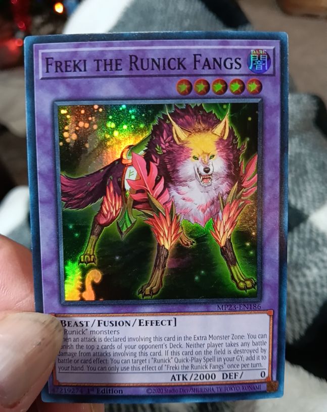 2020 Yu-Gi-Oh! MP23-EN186 Freki the Runick Fangs — front