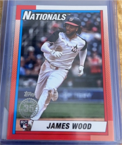 2025 Topps Series 2 35th Anniversary #90B2-47 James Wood — front