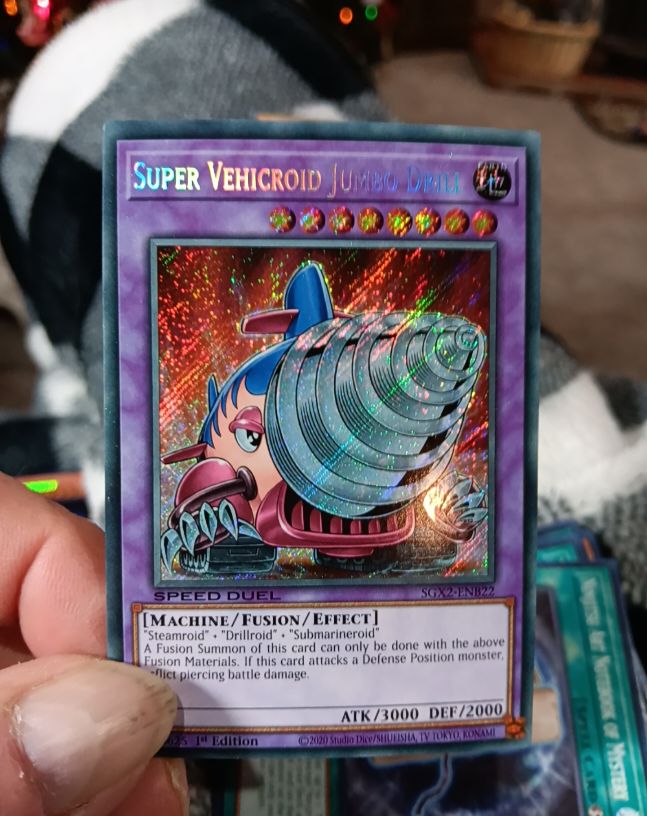 2020 Yu-Gi-Oh! Speed Duel GX Super Vehicroid Jumbo Drill #SGX2-ENB22 — front
