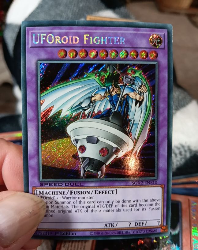 2020 Yu-Gi-Oh! SGX2-ENE10 UFOroid Fighter — front