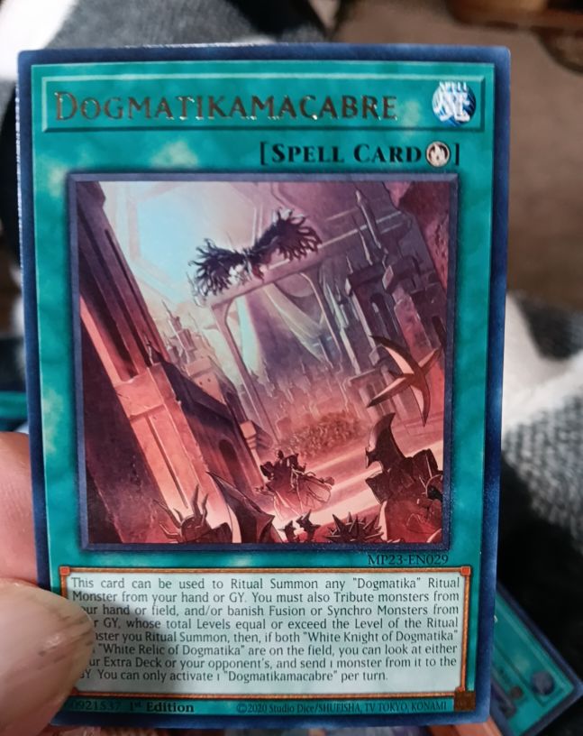 2020 Yu-Gi-Oh! MP23-EN029 Dogmatika Macabre — front