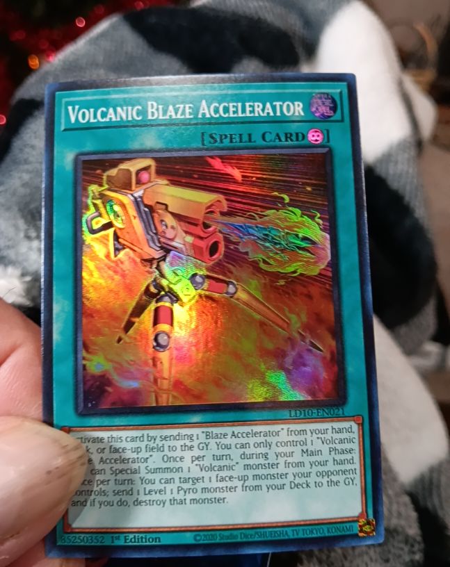 2020 Yu-Gi-Oh! LD10-EN021 Volcanic Blaze Accelerator — front