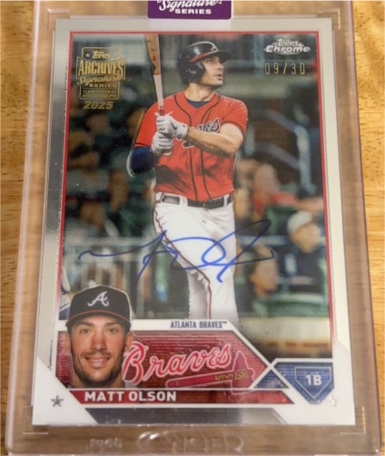 2025 Topps Archives Signature Series #Matt Olson — front