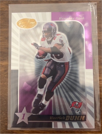 2000 Leaf Certified #87 Warrick Dunn — front