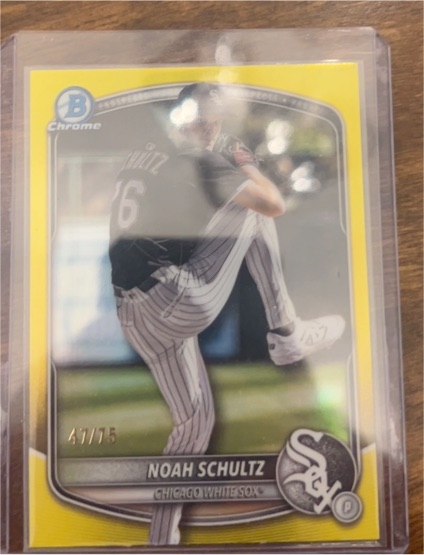 2025 Bowman Chrome #BCP-177 Noah Schultz — front
