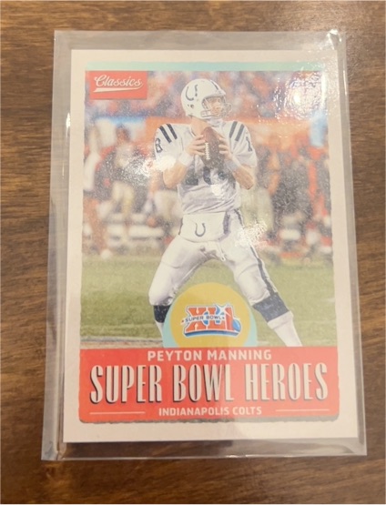2017 Panini Classics Super Bowl Heroes #SBH-PM Peyton Manning — front
