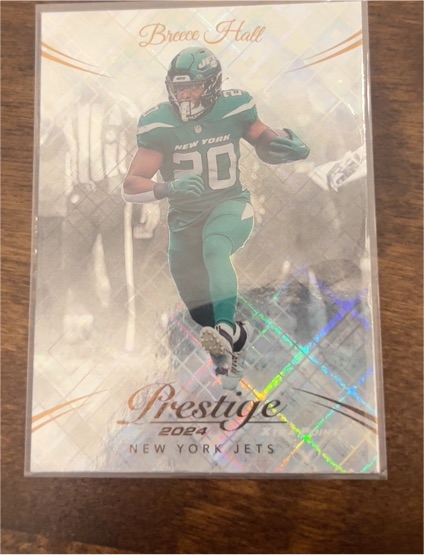 2024 Panini Prestige #229 Breece Hall Diamond Xtra Points — front