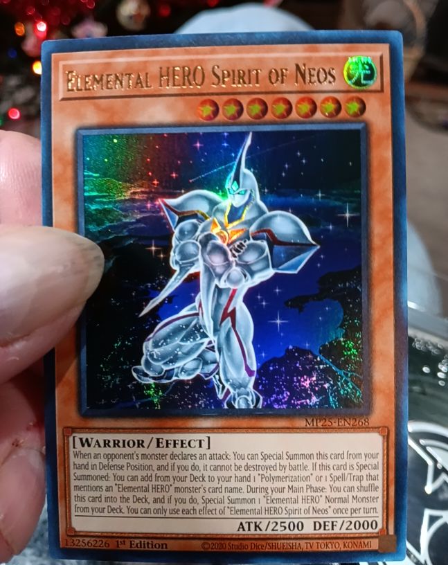 2020 Yu-Gi-Oh! MP25-EN268 Elemental HERO Spirit of Neos — front