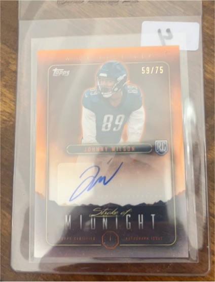 2024 Topps Midnight - Stroke of Midnight #SMA-JWI Johnny Wilson — front