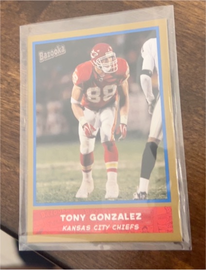 2004 Bazooka Gold #115 Tony Gonzalez — front