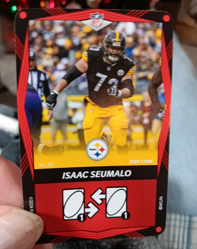 2024 UNO Elite Core Edition - Red #155 Isaac Seumalo — front