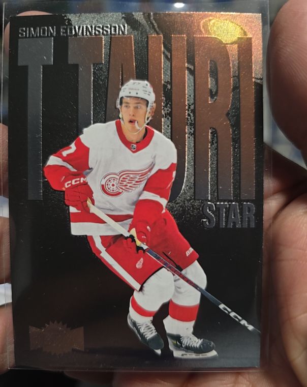 2023-24 Skybox Metal Universe T Tauri Star #TTP-6 Simon Edvinsson — front