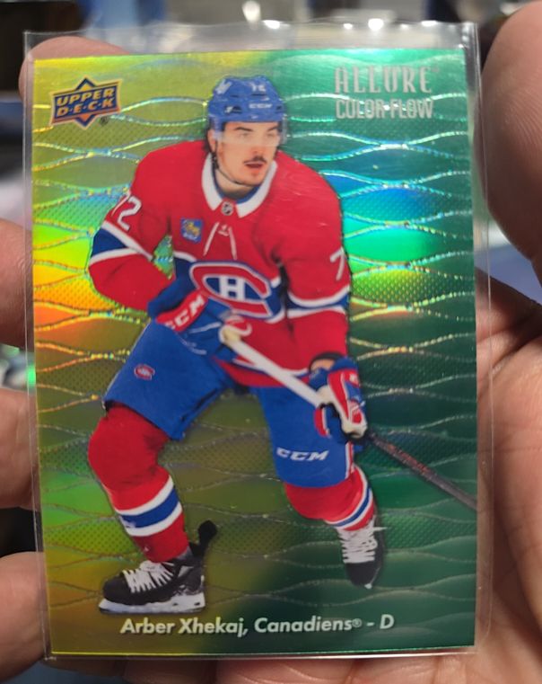 2023-24 Upper Deck Allure #CF-3 Arber Xhekaj Color Flow — front
