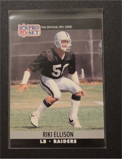 1990 Pro Set #155 Riki Ellison — front