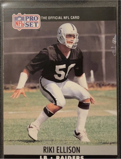 1990 Pro Set #543 Riki Ellison — front