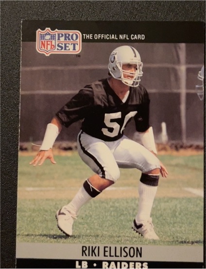 1990 Pro Set #LB Riki Ellison — front