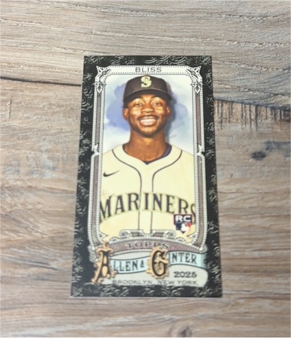 2025 Topps Allen & Ginter #205 Ryan Bliss Mini Black Border — front