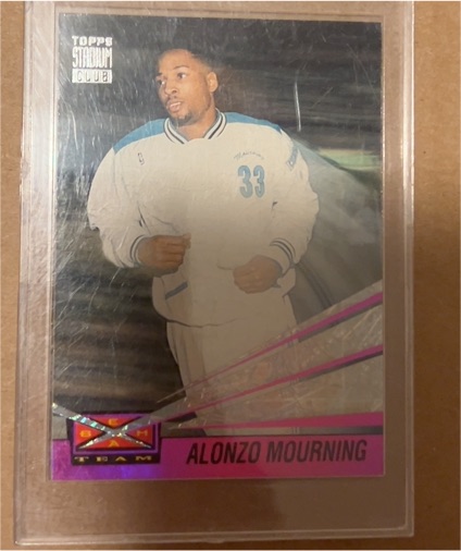 1993-94 Topps Stadium Club Beam Team #10 Alonzo Mourning — front