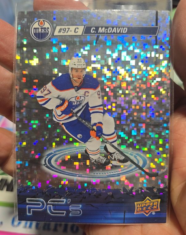 2023-24 Upper Deck Series 2 PC's Sparkle #PC-11 Connor McDavid — front