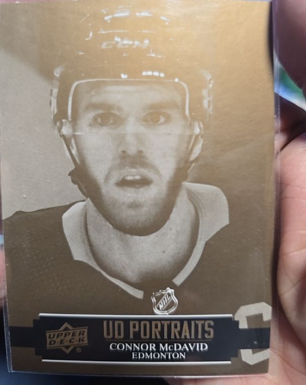 2021-22 Upper Deck UD Portraits #P-25 Connor McDavid — front