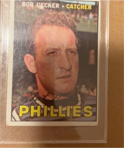 1967 Topps #326 Bob Uecker Philadelphia Phillies — front