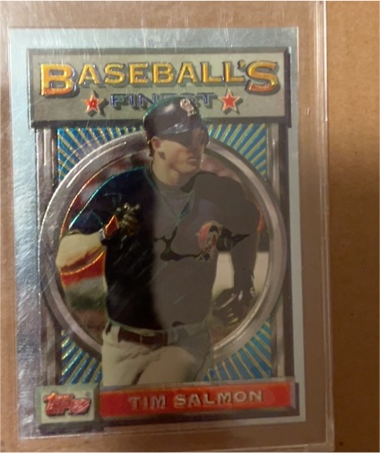 1993 Topps Finest #163 Tim Salmon — front