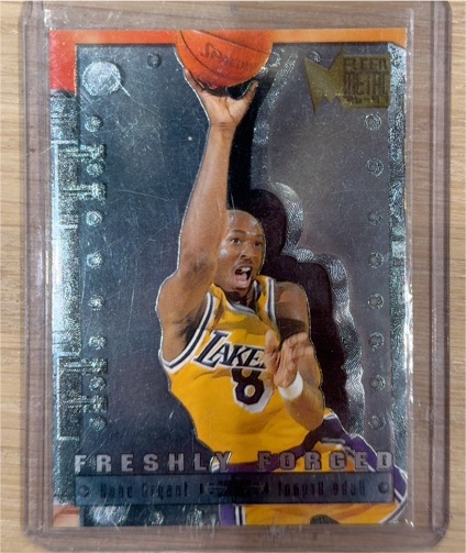 1996 Fleer Metal Freshly Forged #3 Kobe Bryant — front