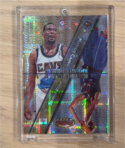1997 Bowman's Best Mirror Image Atomic Refractor #MI6 Marcus Camby — front