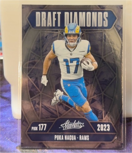 2023 Panini Absolute Football Draft Diamonds #DD-PNA Puka Nacua — front