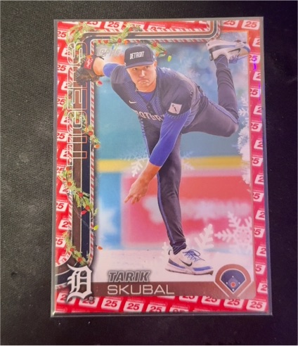 2025 Topps Holiday #H74 Tarik Skubal — front