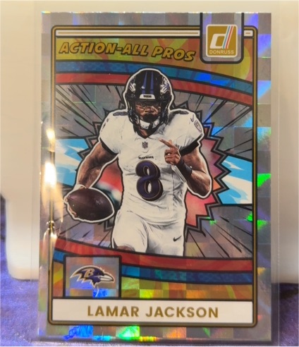 2025 Donruss #AAP-LJA Lamar Jackson Action-All Pros — front
