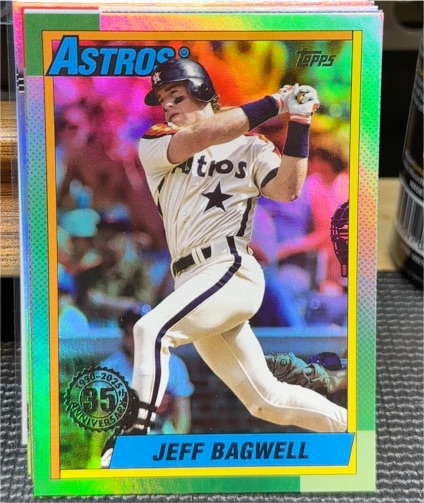 2025 Topps Update #U90-27 Jeff Bagwell 1990 Topps Baseball 35th Anniversary — front