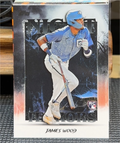 2025 Topps Update #NT-25 James Wood Night Terrors — front