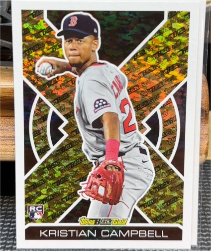 2025 Topps Update Black Gold #BG-2 Kristian Campbell — front