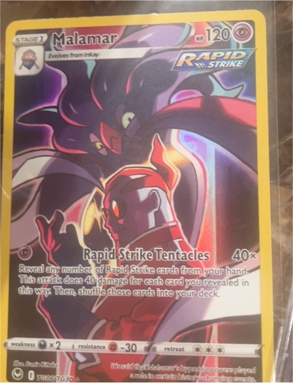 2022 Pokémon Silver Tempest Trainer Gallery #TG06 Malamar — front