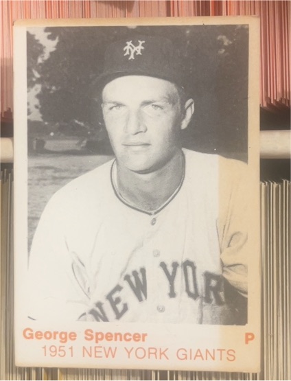 1975 TCMA 1951 New York Giants George Spencer — front