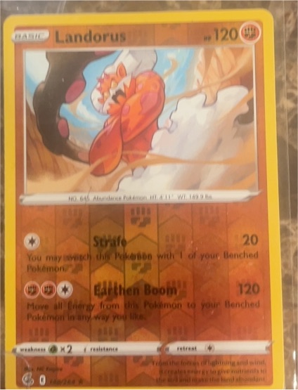 2022 Pokemon SWSH08: Fusion Strike #148 Landorus — front